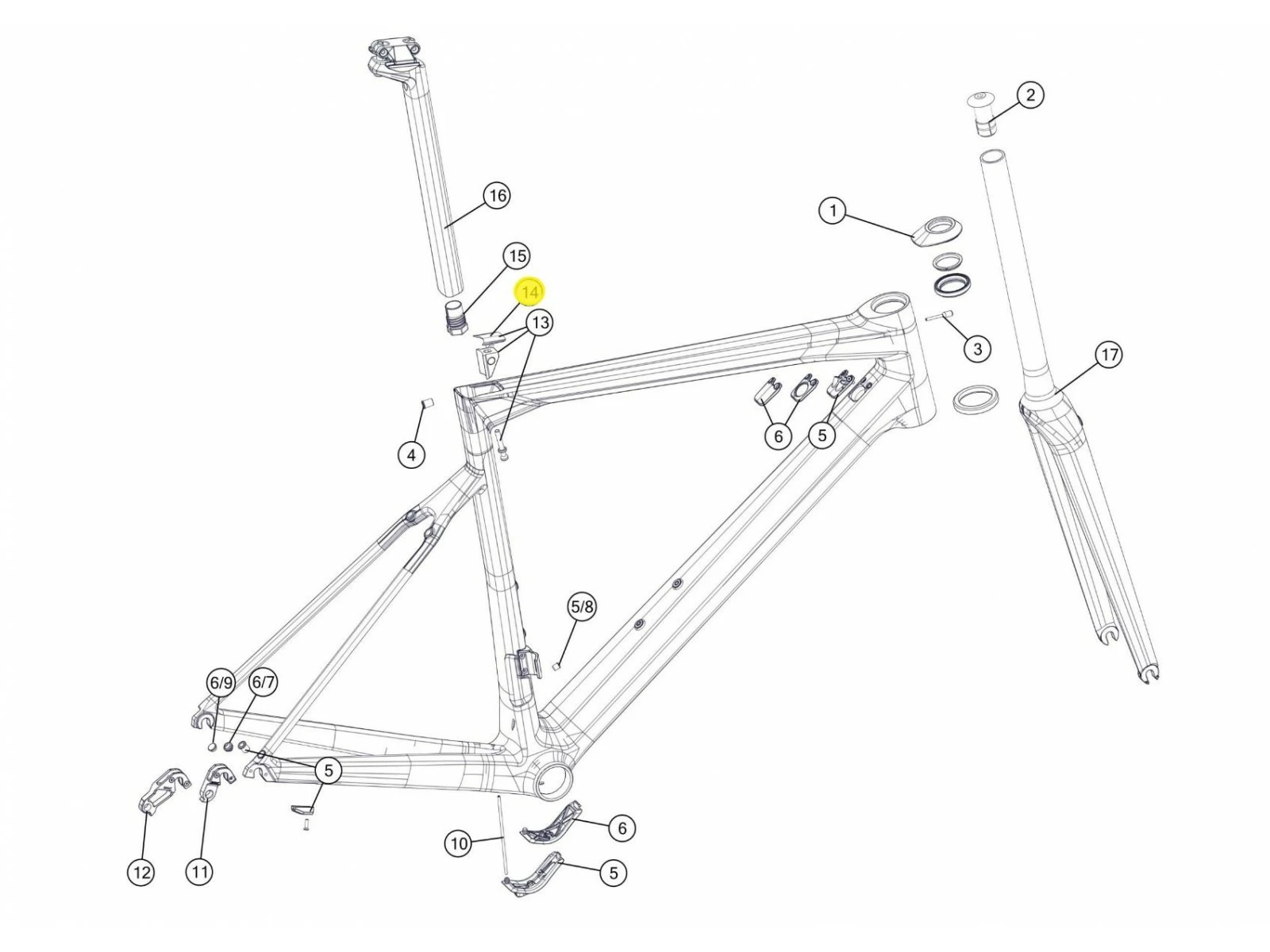 BMC Capots Tige De Selle (10 Pièces) SLR MY18/20 - 301270 2 BMC Capots Tige De Selle (10 Pièces) SLR MY18/20 - 301270 – Image 2