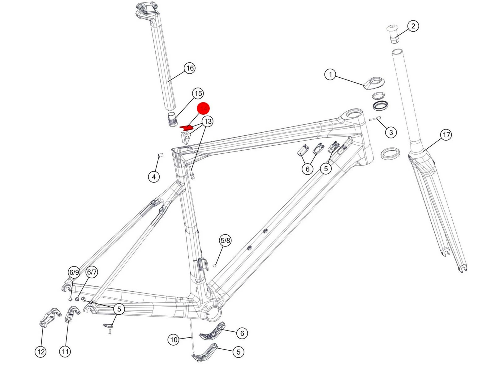 BMC Couvercle Collier De Tige SLR02/01 Taille 54-61cm MY18/20 - 301276 2 BMC Couvercle Collier De Tige SLR02/01 Taille 54-61cm MY18/20 - 301276 â Image 2