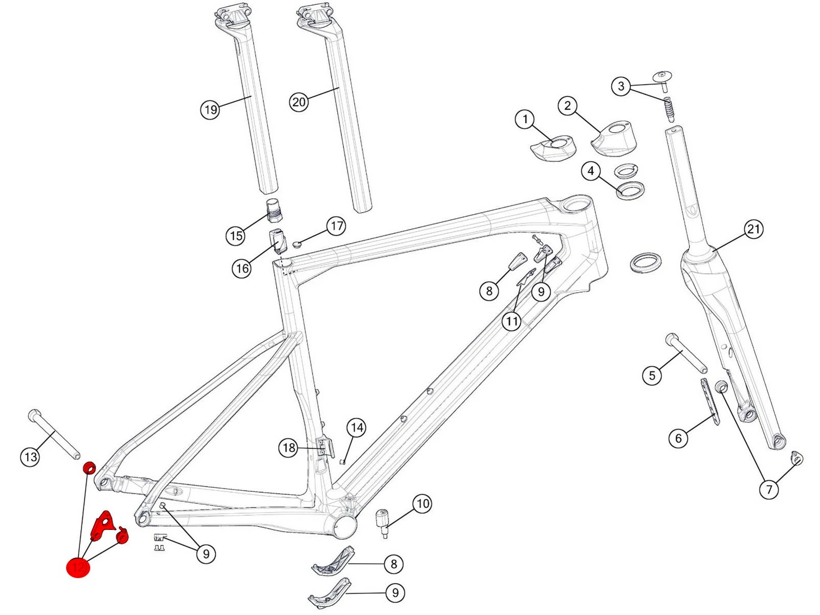 BMC Dropout 52 Patte De Dérailleur 300696 Roadmachine 2017-2019 2 BMC Dropout 52 Patte De Dérailleur 300696 Roadmachine 2017-2019 – Image 2