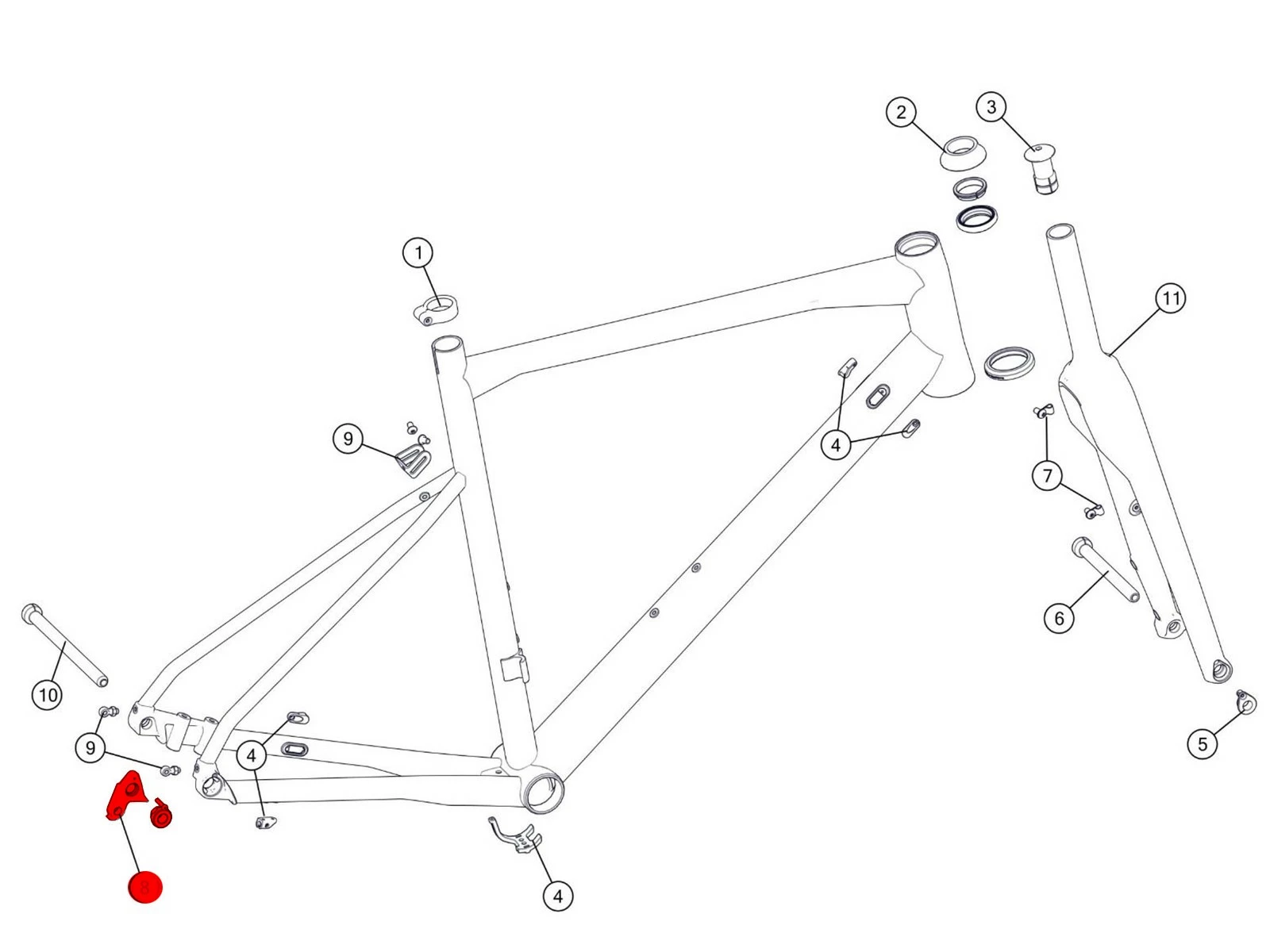 BMC Dropout 53 Patte De Dérailleur 300679 - Roadmachine X / RM 03 / URS AL 2 BMC Dropout 53 Patte De Dérailleur 300679 - Roadmachine X / RM 03 / URS AL – Image 2
