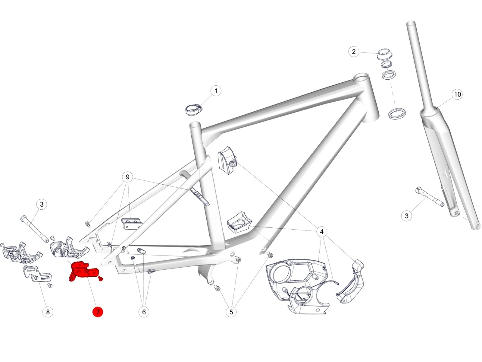 BMC Dropout 78 Patte De Dérailleur 30001763 - 257 / Alpenchallenge AMP AL 2 BMC Dropout 78 Patte De Dérailleur 30001763 - 257 / Alpenchallenge AMP AL – Image 2