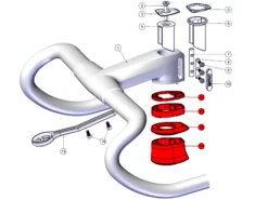 BMC Entretoises De Direction Roadmachine 01 (ICS2 / ICS Carbon) 30001804 -BMC || GOBIK || COLNAGO Soldes bmc entretoises de direction roadmachine 01 ics2 ics carbon 30001804 2