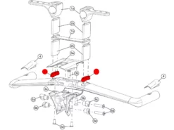 BMC Entretoises Pour Flat-Cockpit (x10 Pièces) TM01 - 300827