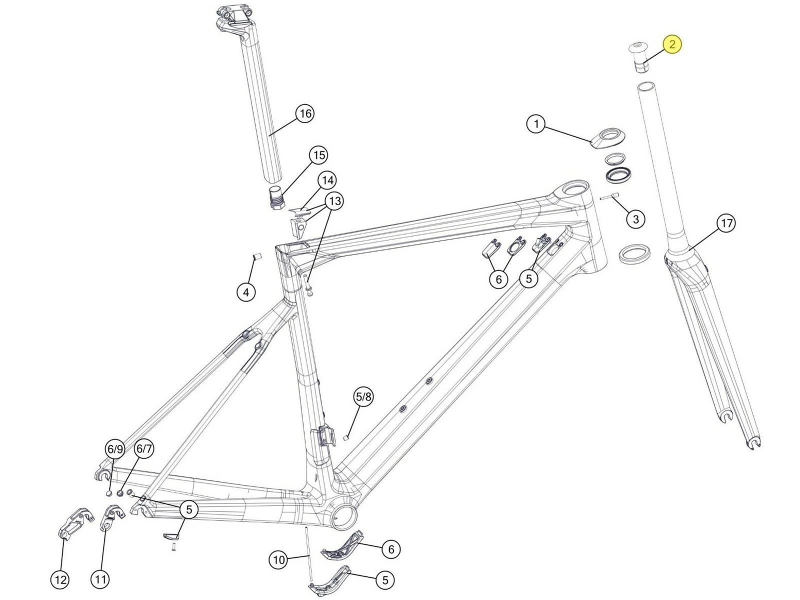 BMC Expandeur De Direction 2 Teammachine SLR, URS, Trackmachine 02 - 213682 2 BMC Expandeur De Direction 2 Teammachine SLR, URS, Trackmachine 02 - 213682 – Image 2