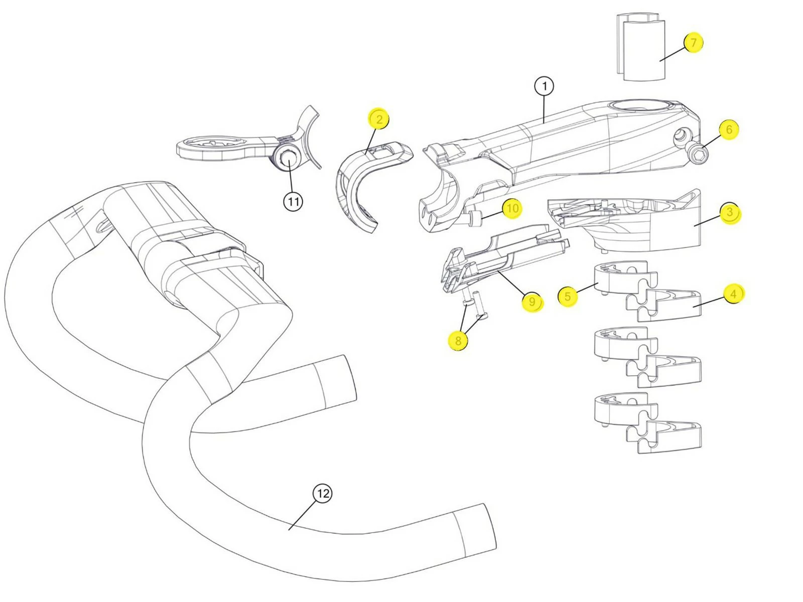 BMC Kit De Composants Pour Potence ICS Aero 301666 2 BMC Kit De Composants Pour Potence ICS Aero 301666 – Image 2