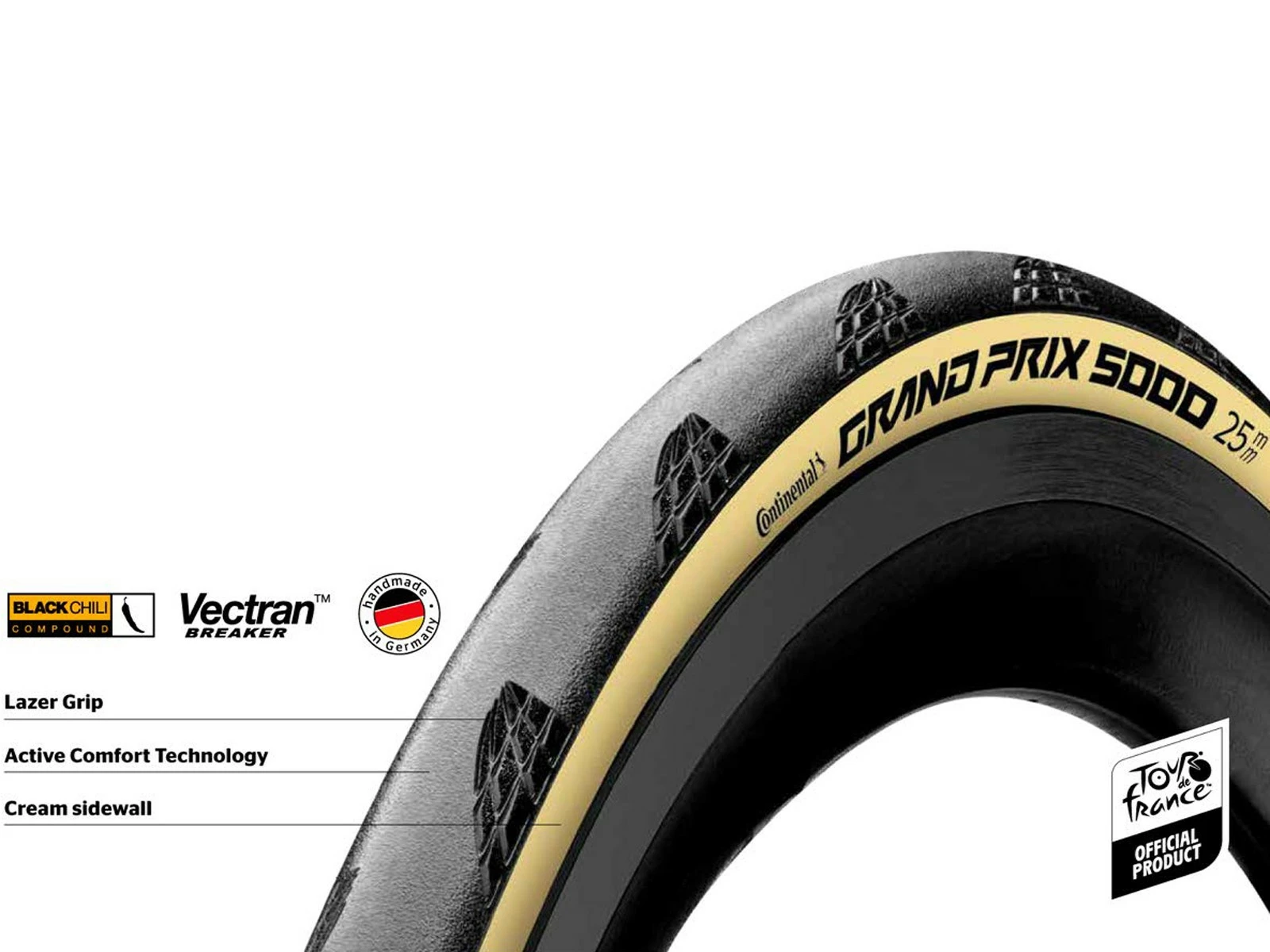 CONTINENTAL Pneu GP 5000 Beige (Grand Prix 5000 LTD TDF) 700x25c 700x28c 2 CONTINENTAL Pneu GP 5000 Beige (Grand Prix 5000 LTD TDF) 700x25c 700x28c – Image 2