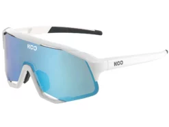 KOO KCO Demos Lunettes De Soleil White / Turquoise Mirror