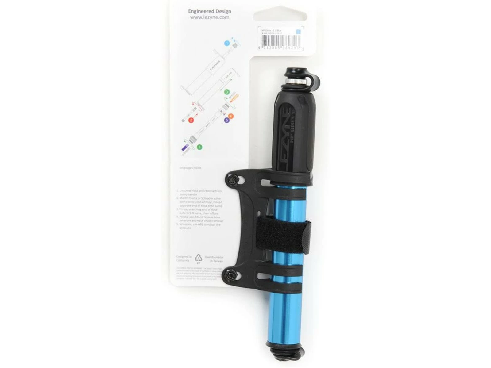 LEZYNE HP Drive Pompe à Main + Support Cadre Vélo 2 LEZYNE HP Drive Pompe à Main + Support Cadre Vélo – Image 2