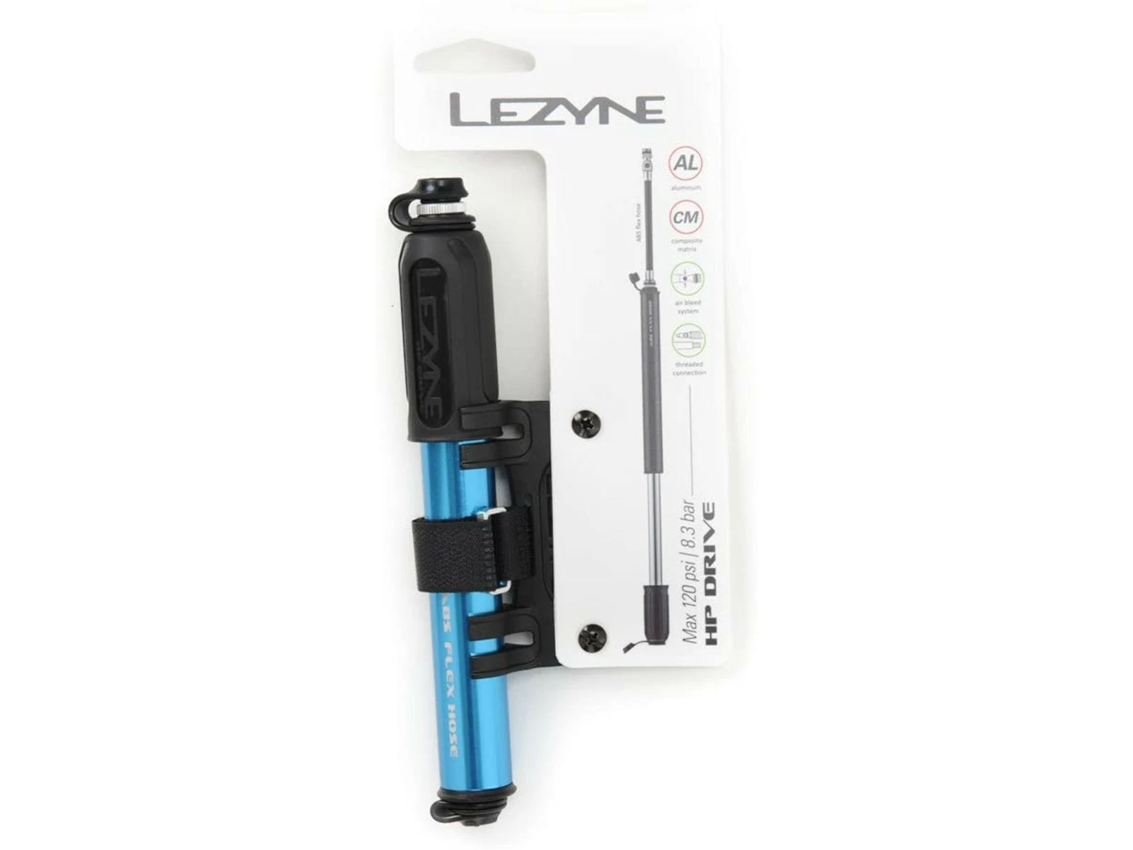 LEZYNE HP Drive Pompe à Main + Support Cadre Vélo 1 LEZYNE HP Drive Pompe à Main + Support Cadre Vélo