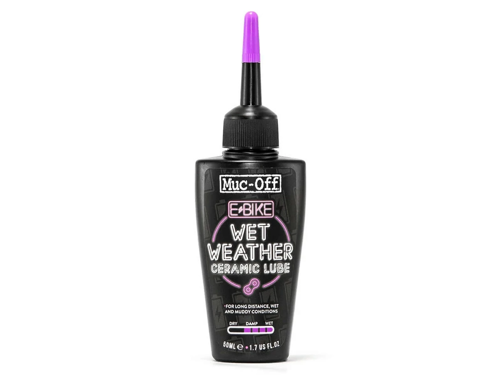 MUC-OFF Lubrifiant Chaîne Céramique EBike Conditions Humides - Burette 50ml 1 MUC-OFF Lubrifiant Chaîne Céramique EBike Conditions Humides - Burette 50ml