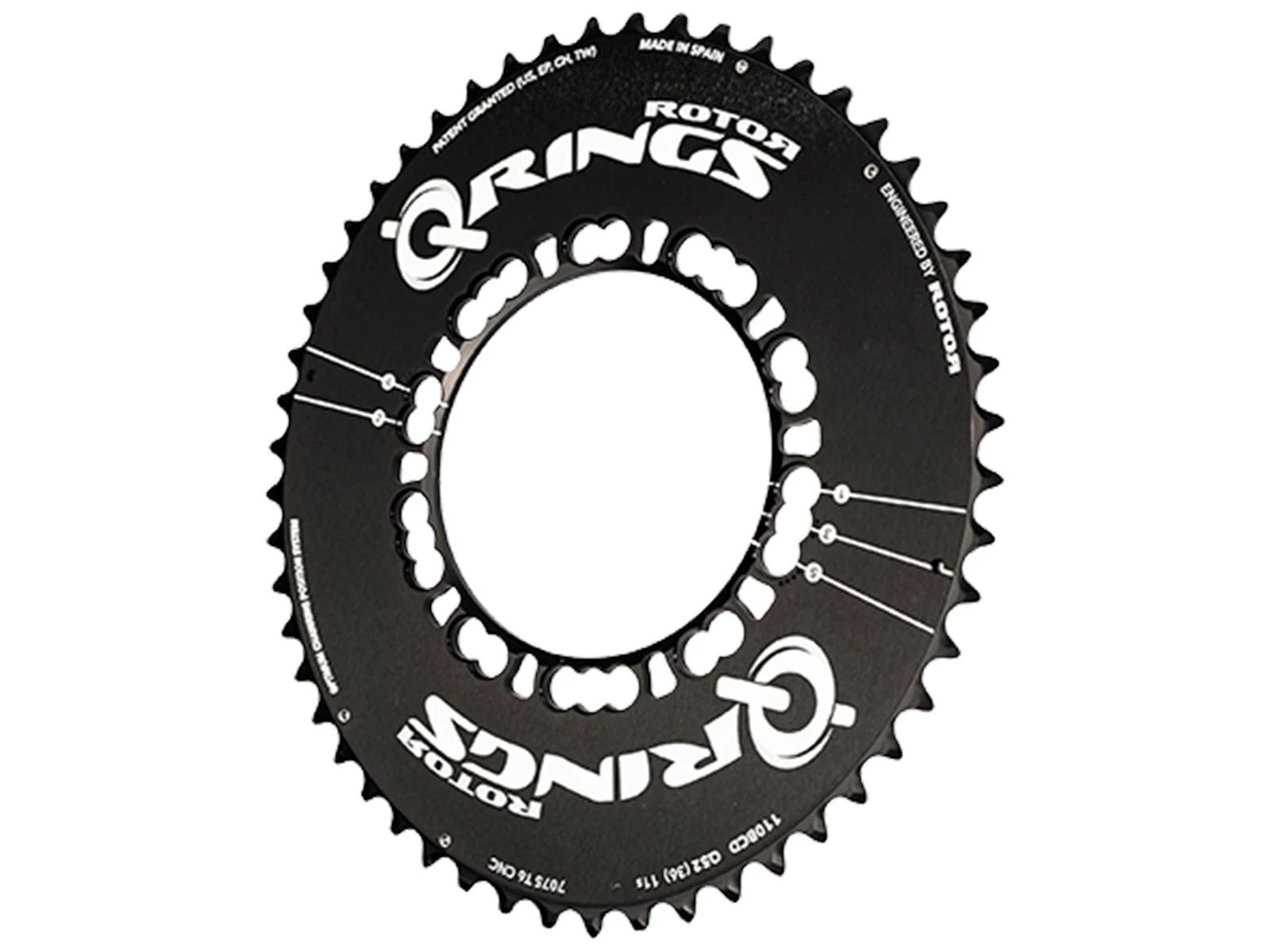 ROTOR Plateau Extérieur Q-Rings Aero 110BCDx5 Q52(36) 11v 2 ROTOR Plateau Extérieur Q-Rings Aero 110BCDx5 Q52(36) 11v – Image 2