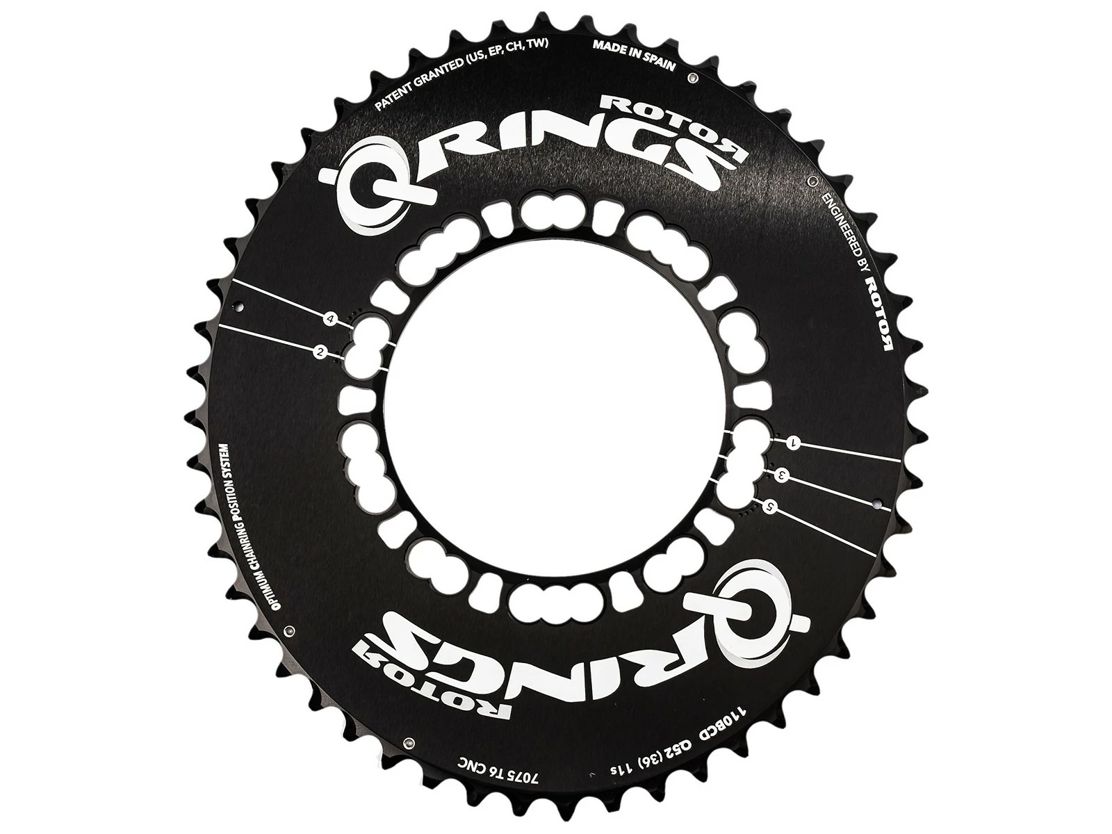 ROTOR Plateau Extérieur Q-Rings Aero 110BCDx5 Q52(36) 11v 1 ROTOR Plateau Extérieur Q-Rings Aero 110BCDx5 Q52(36) 11v