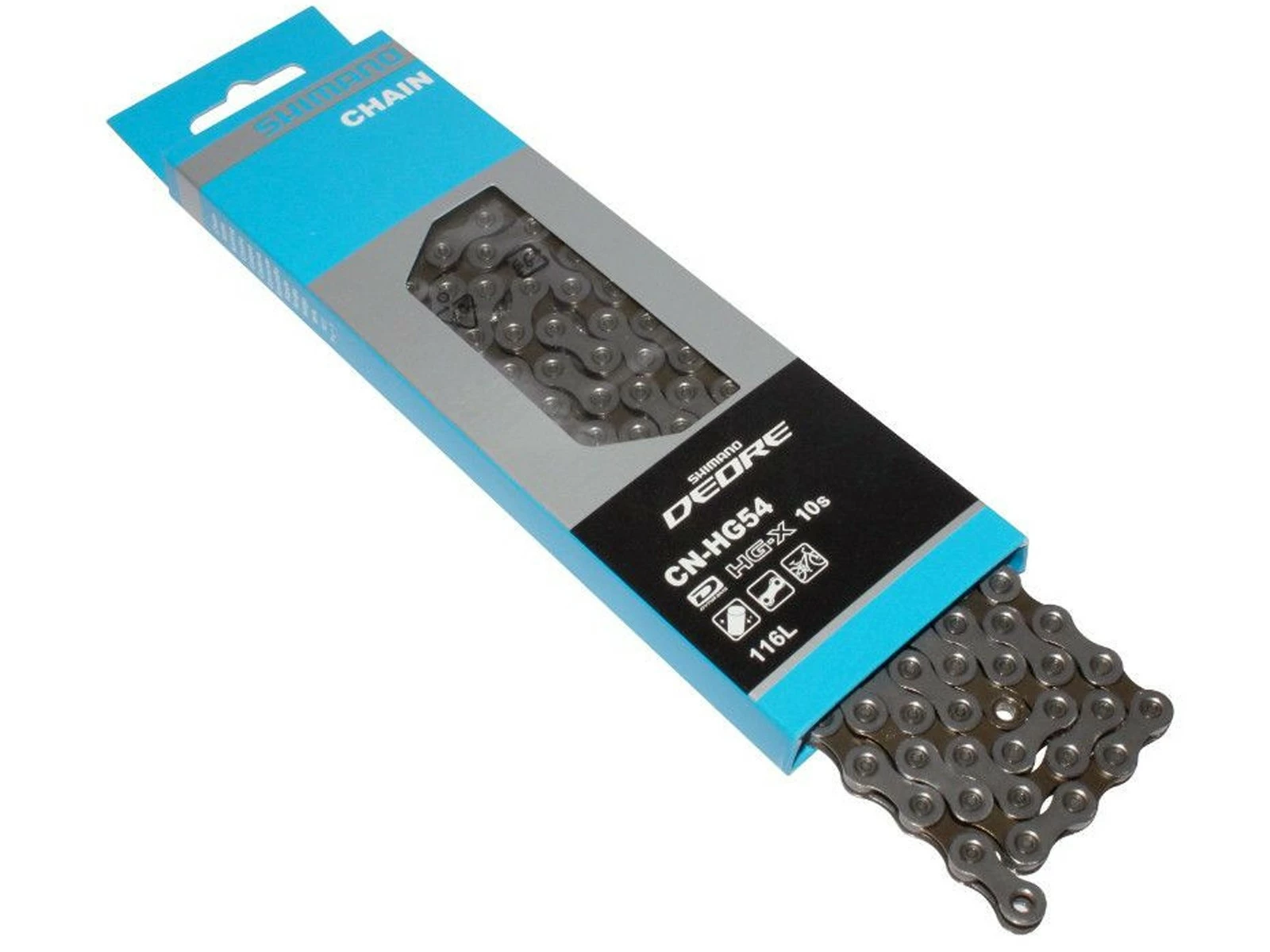 SHIMANO Chaîne Deore CN-HG54 10v 116 Maillons 1 SHIMANO Chaîne Deore CN-HG54 10v 116 Maillons